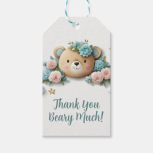 Teddy Bear Floral Gift Tags