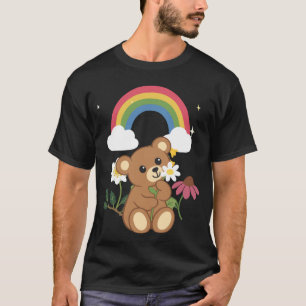 Teddy Bear Flowers Kids Gift Idea T-Shirt