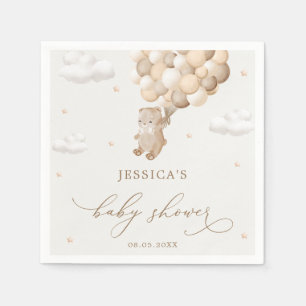 Teddy Bear Gender Neutral Baby Shower Napkin