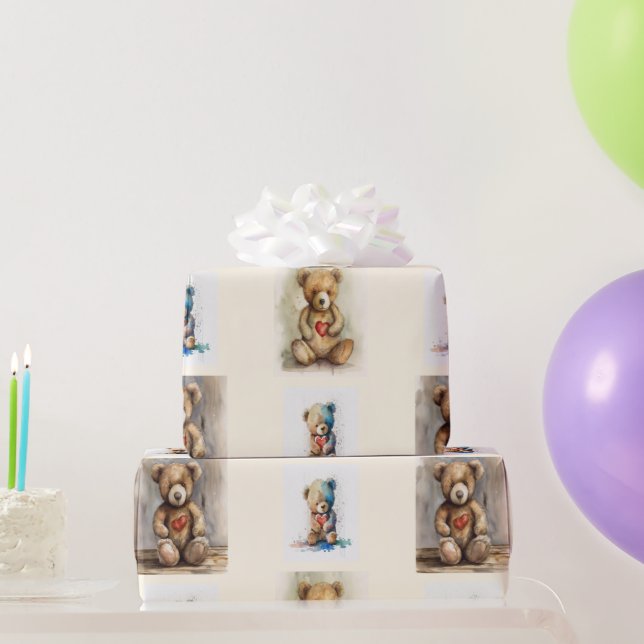 Teddy Bear Gift Wrapping Paper (Party Gifts)