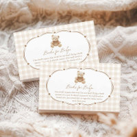 Teddy Bear Gingham Books for Baby