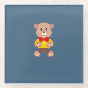Teddy Bear Glass Coaster