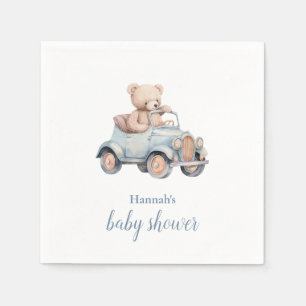 Teddy Bear Grandmillennial Baby Shower Napkin