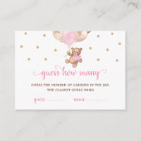 Teddy Bear Guess How Many Candies Game Baby Shower