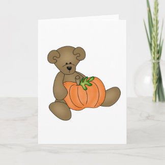 Teddy Bear Halloween Card