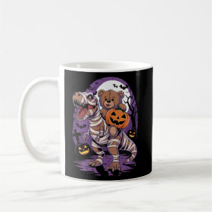 Teddy bear Halloween pumpkin Tyrannosaurus Rex Coffee Mug