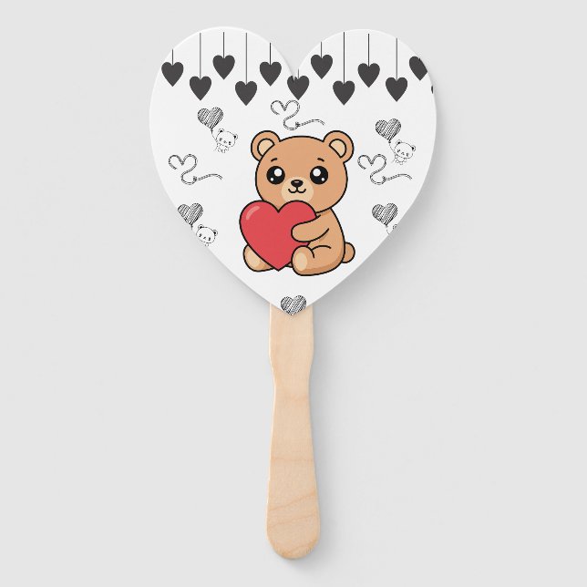 Teddy Bear Hand Fan (Front)