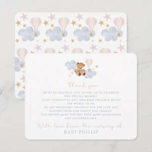 Teddy Bear & Hot Air Balloon, from the nursery of Invitation