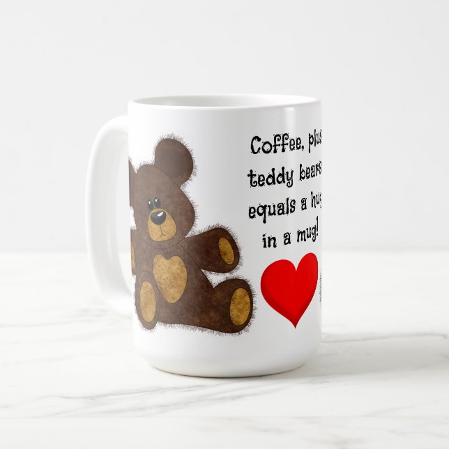 Teddy Bear Hug - 15 oz. Mug (Front Left)