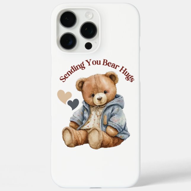 Teddy Bear Hug Cellphone Case  (Back)