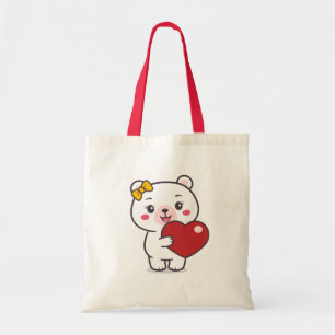 Teddy Bear Illustration Tote Bag