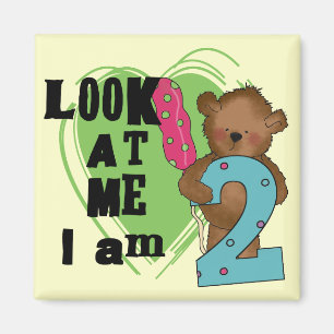 Teddy Bear I'm 2 Birthday T-shirts and Gifts Magnet