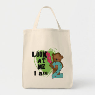 Teddy Bear I'm 2 Birthday T-shirts and Gifts Tote Bag