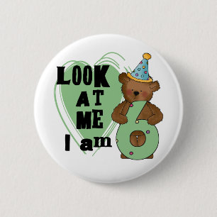 Teddy Bear I'm 6 Birthday T-shirts and Gifts Cm Round Badge