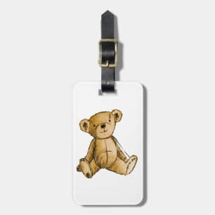 Teddy Bear image for Luggage-Tag-leather-strap Luggage Tag