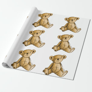 Teddy Bear image for Matte-Wrapping-Paper Wrapping Paper