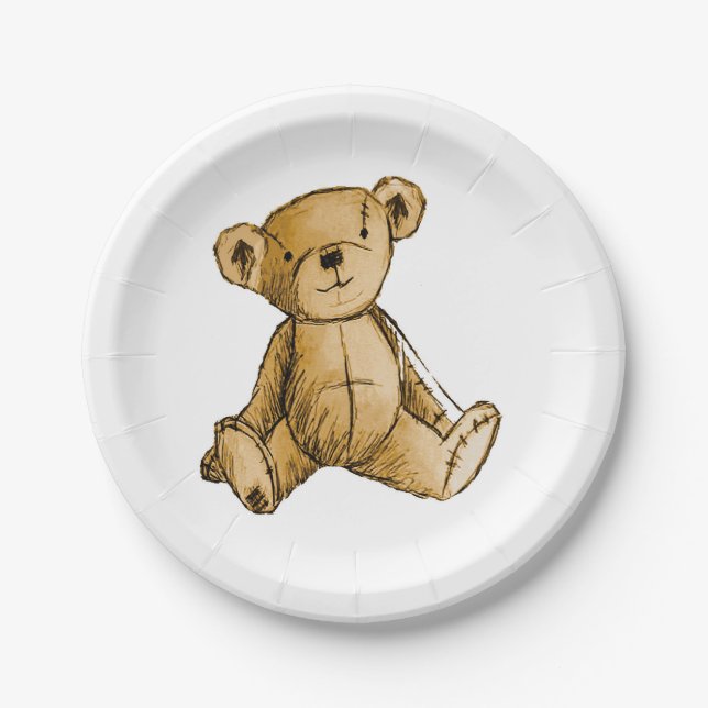 Teddy Bear image for Paper-Plates Paper Plate (Front)