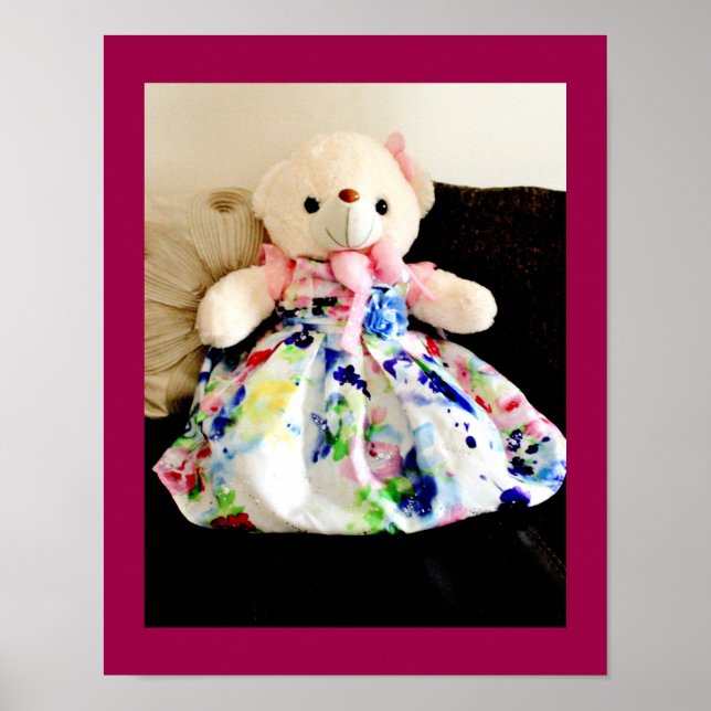 Teddy Bear in a Dress Poster (Front)