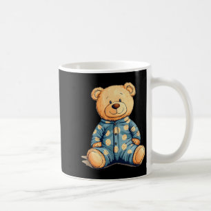 Teddy Bear In Pajama Costume For Bedtime Smiles  Coffee Mug