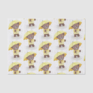 Teddy Bear in the Rain Tissue Paper