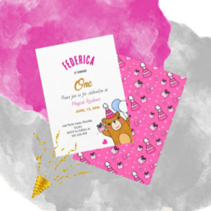 Teddy bear invitation
