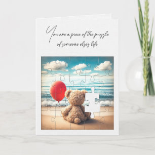 Teddy Bear Jigsaw Puzzle Card