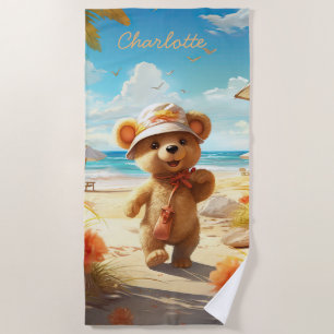 Teddy Bear kids Beach and Pool Towel