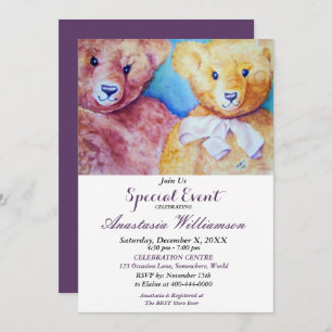 TEDDY BEAR KIDS PARTY EVENT INVITE