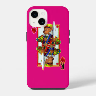 Teddy Bear King of Hearts iPhone 7 Case