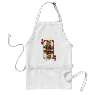 Teddy Bear King of Hearts Standard Apron
