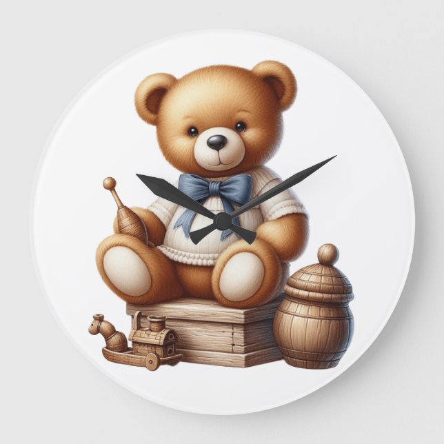 Teddy bear large clock (Front)