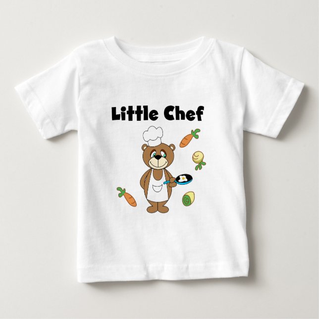 Teddy Bear Little Chef Tshirts and Gifts (Front)