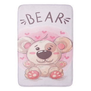 Teddy Bear Lovers Gift For Kids Bath Mat