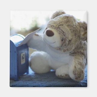 Teddy Bear Mails a Letter 2 Magnet