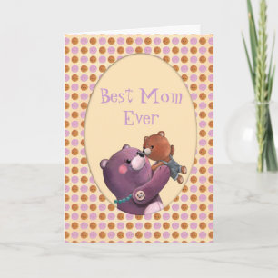 Teddy Bear Mother Card