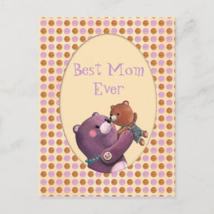 Teddy Bear Mother Postcard