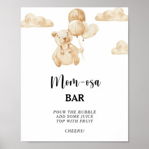 Teddy Bear \ Mum-osa bar  Poster