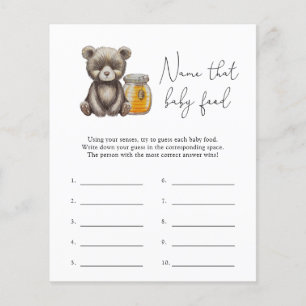 Teddy bear - Name that baby Food shower game