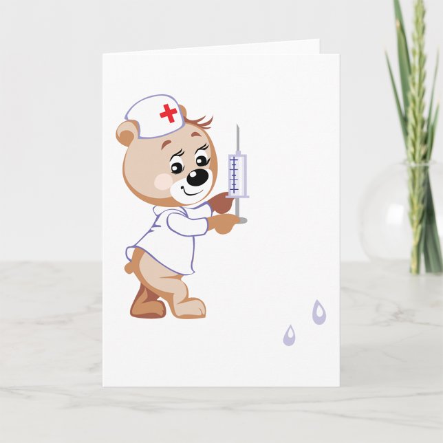 Teddy Bear Nurse Greeting Cards (Creator Uploaded)