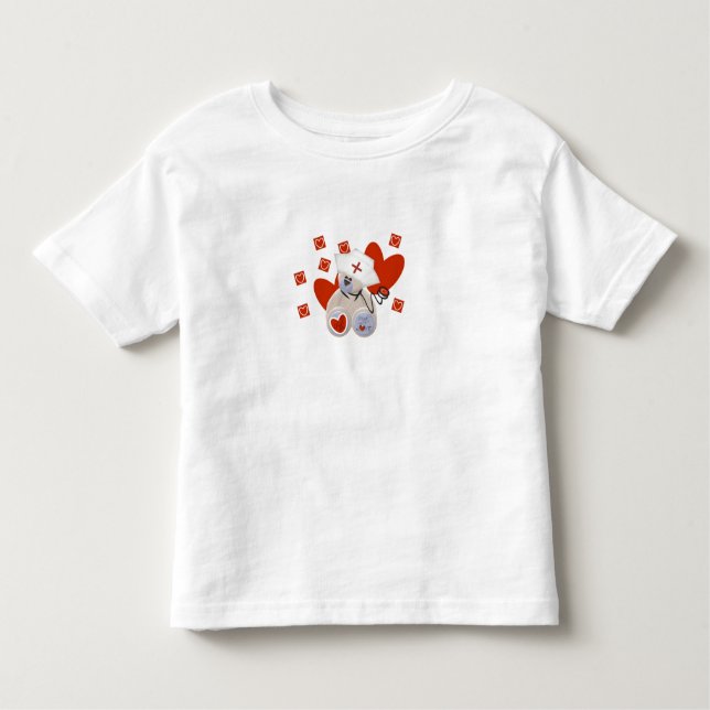 Teddy Bear Nurse Love Tshirts and Gifts (Front)