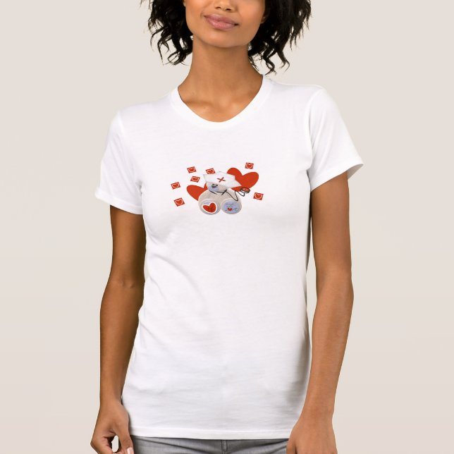 Teddy Bear Nurse Love Tshirts and Gifts (Front)