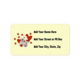 Teddy Bear Nurse Love Tshirts and Gifts Label