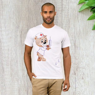 Teddy Bear Nurse Mens T-Shirt
