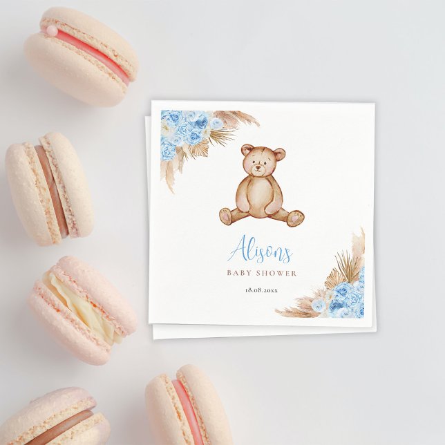 Teddy Bear Pampas Grass Napkin (Creator Uploaded)