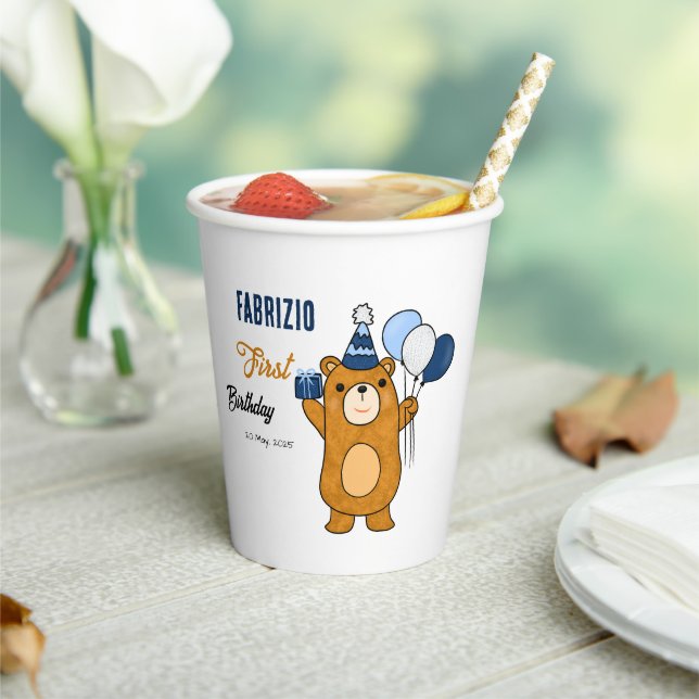 Teddy bear paper cups (Insitu)