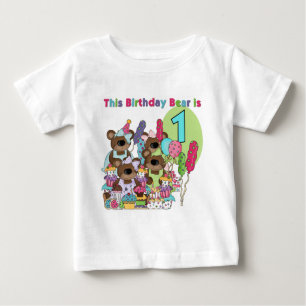 Teddy Bear Party 1st Birthday tshirts and Gifts