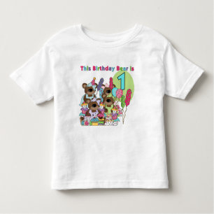 Teddy Bear Party 1st Birthday tshirts and Gifts