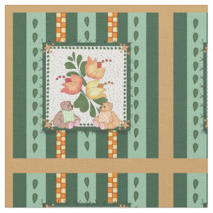 Teddy Bear Pattern Fabric