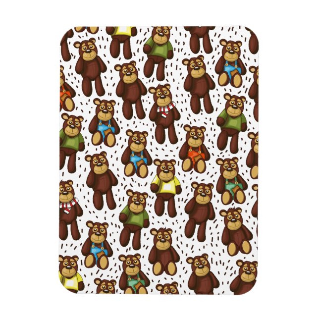 Teddy Bear pattern Magnet (Vertical)