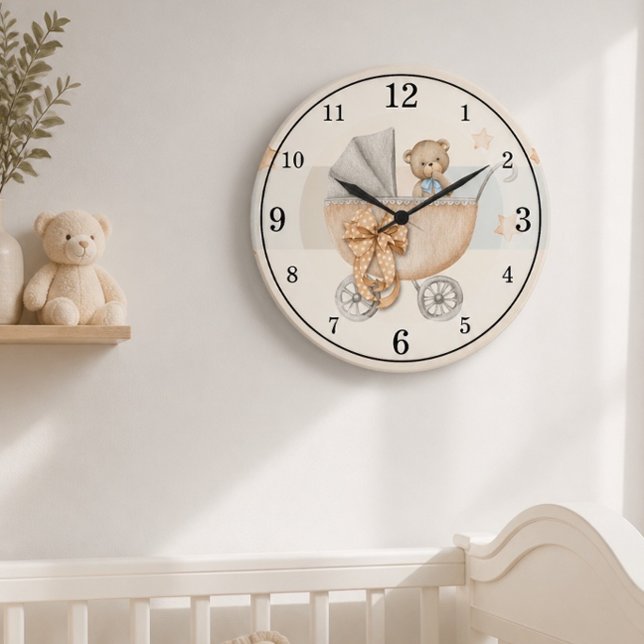 Teddy Bear Personalised Acrylic Wall Clock (Creator Uploaded)